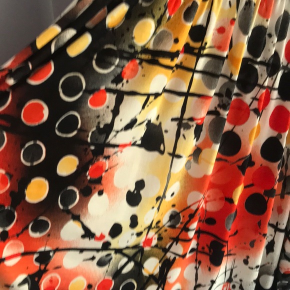 Designer abstract splatter dress - Picture 3 of 3